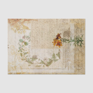 Vintage French Collage Tissue Paper