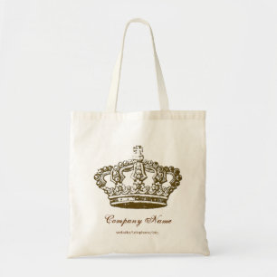 Vintage French Crown Personalised Tote Bag