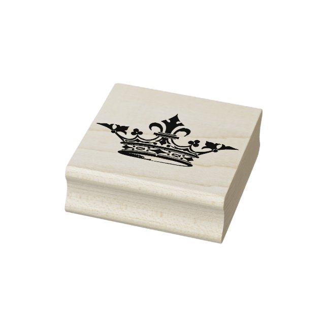Vintage French Crown Rubber Stamp (Stamp)