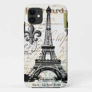 Vintage French Eiffel Tower  iphone 5 case