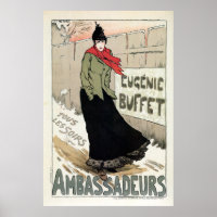Vintage French female singer Eugénie Buffet