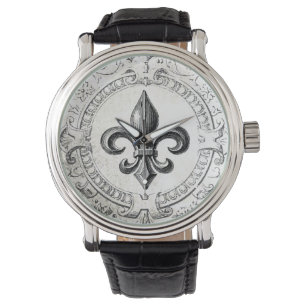 Vintage French fleur de lis watch