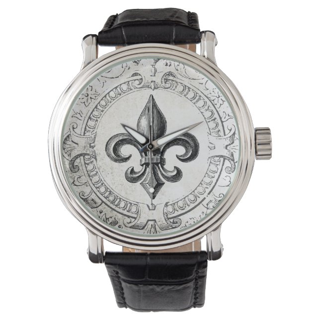Vintage French fleur de lis watch (Front)