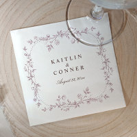 Vintage French Floral Dusty Rose Mauve Wedding