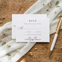 Vintage French Floral Eggplant Dark Purple Wedding