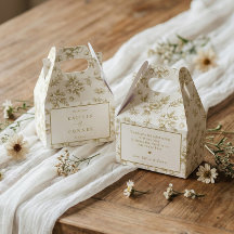 Vintage French Floral Gold & Ivory Cream Wedding