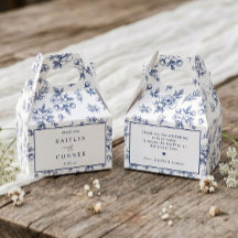 Vintage French Floral Navy Blue Victorian Wedding
