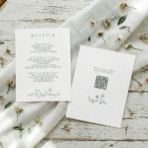 Vintage French Floral Sage Green Wedding Details