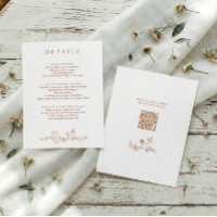 Vintage French Floral Terracotta Wedding Details