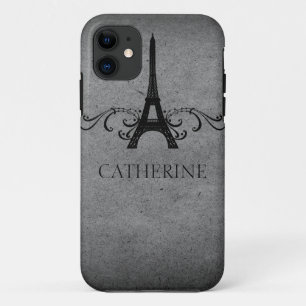 Vintage French Flourish BT iPhone 5 Case, Grey 11 Case