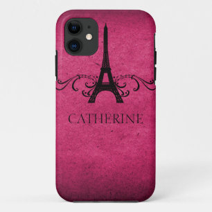 Vintage French Flourish iPhone 5 ID Case, Pink 11 Case