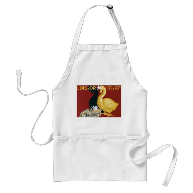 Vintage French Foie Gras Advertisement Standard Apron (Front)