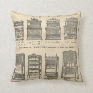 Vintage french furniture catalogue cushion