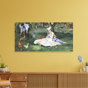 Vintage French Garden Monet Family Manet Print