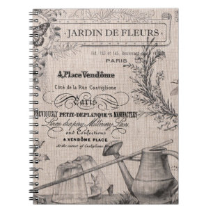 Vintage French Garden notebook
