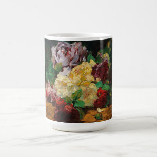 Vintage French Georges Jeannin Roses Coffee Mug