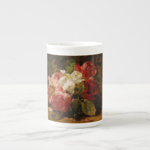 Vintage French Georges Jeannin Roses III Bone China Mug