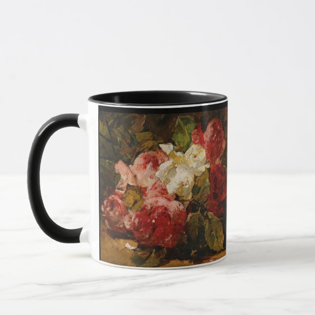 Vintage French Georges Jeannin Roses III   Mug (Left)