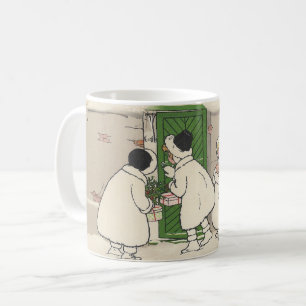 Vintage French Gift Girls Christmas Mug