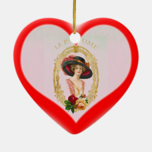 Vintage French Heart Ornament