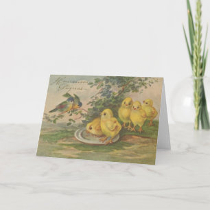 Vintage French Heureuses Pâques Easter Card