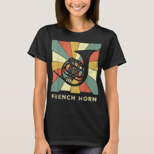 Vintage French Horn Player Music Retro1 T-Shirt
