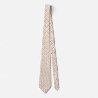 Vintage French Imperial Dot & Diamond Pattern Tie