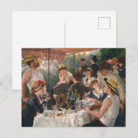 Vintage French Impressionist Boating Party Art