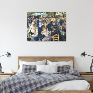 Vintage French Impressionist Paris Dance Art Canvas Print