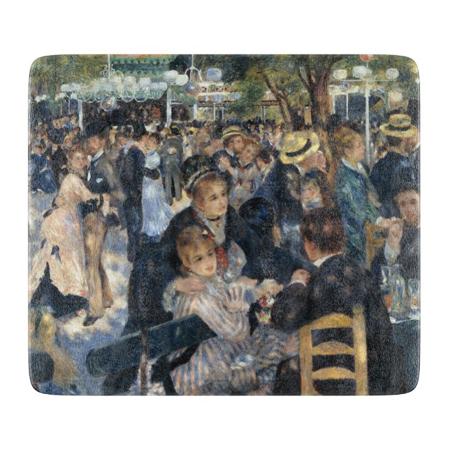 Vintage French Impressionist Paris Dance Art Cutting Board (Front)