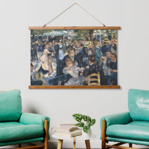 Vintage French Impressionist Paris Dance Art Hanging Tapestry