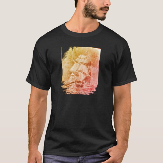 Vintage French Inspired Nautical Tshirt (Front)