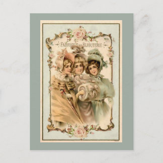 Vintage French Jewellery Factory Ad Postcard
