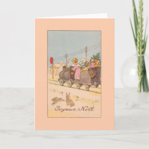 Vintage French Joyeux Noël Christmas Card