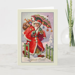 Vintage French Joyeux Noël Christmas Card