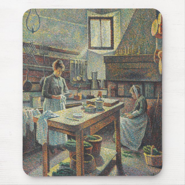 Vintage French Kitchen Mouse Mat (Front)