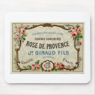 Vintage French Label Mouse Mat