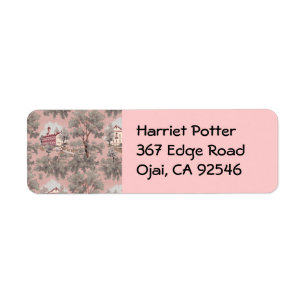 Vintage French Landscape Wallpaper Pattern