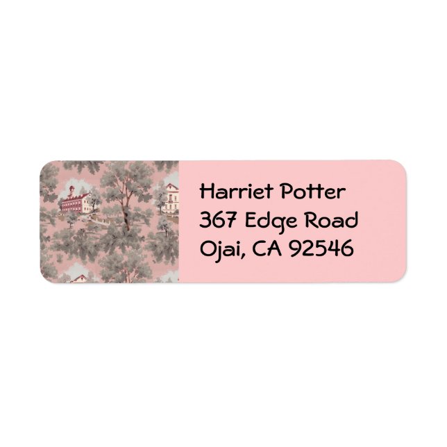 Vintage French Landscape Wallpaper Pattern (Front)