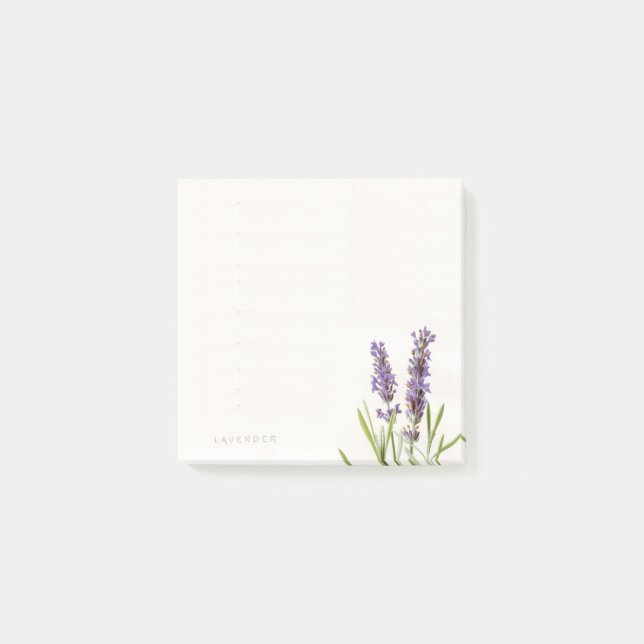Vintage French Lavender Post-It Notes (Front)