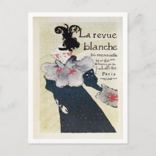 Vintage French literary magazine ad Postcard