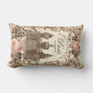 Vintage French Lumbar Cushion