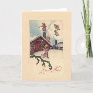 Vintage French Merry Christmas Card