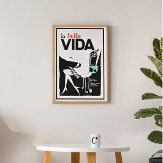 Vintage French Movie Liqueur Retro Art Deco Poster