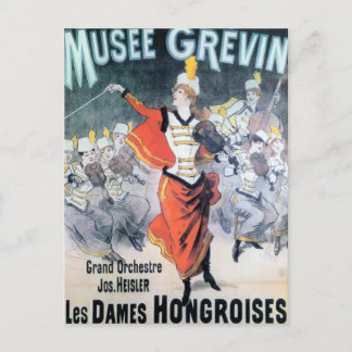 Vintage French Music Poster Postcard