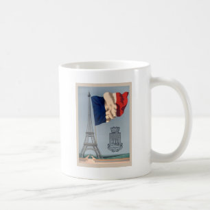Vintage French National Flag & Eiffel Tower Coffee Mug