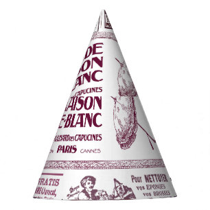 Vintage French Newspaper Ads 1910 Party Hat