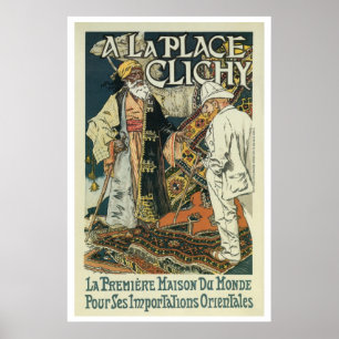 Vintage French Oriental Import business ad (1) Poster