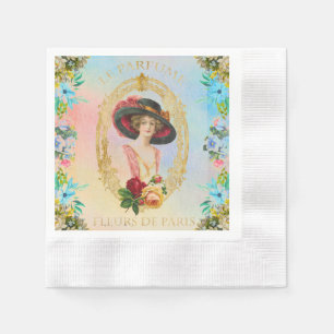 Vintage French Paper Napkin