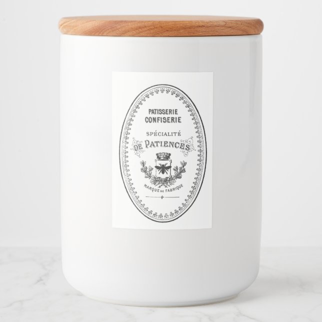 Vintage French Pastry Shop Label (Front)